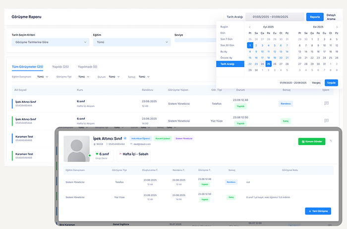 Aristo Prime Kurs Crm Yazılımı